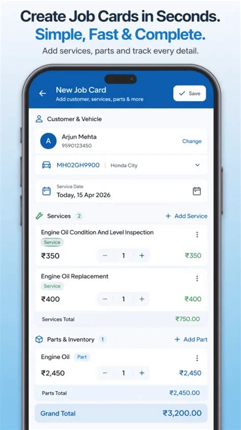 Mechanic Mate — Garage Management App for Indian Garages