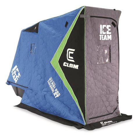 Clam Ice Team Kenai XT Thermal Ice Fishing Shelter, 1-Person ...