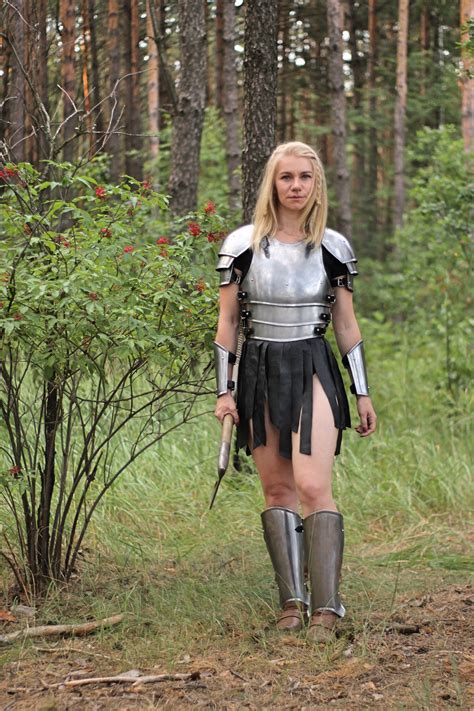 Full set steel armor Larp female armor-cosplay armor-full | Etsy Larp ...