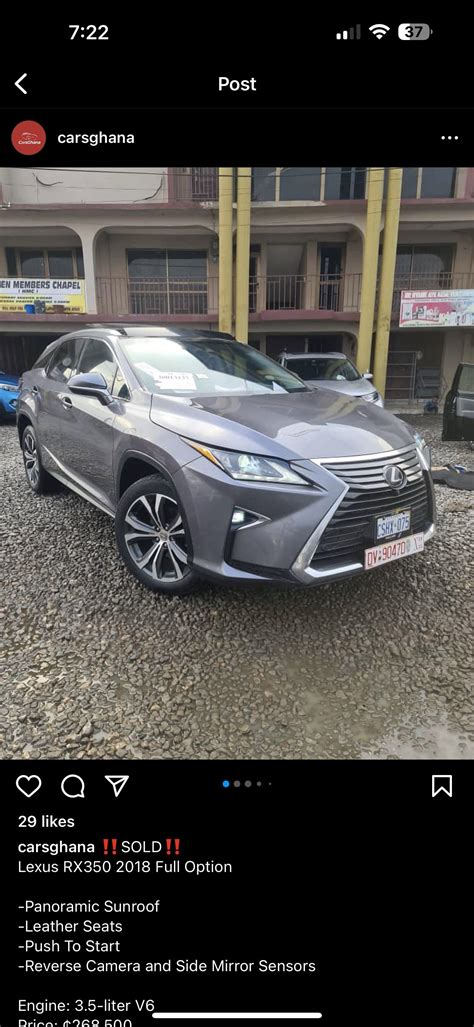 Came across a stolen Ontario Lexus being sold in Ghana… right in front of a chapel. : r/toronto