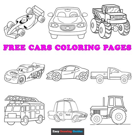 Racing Car Coloring Pages Printable