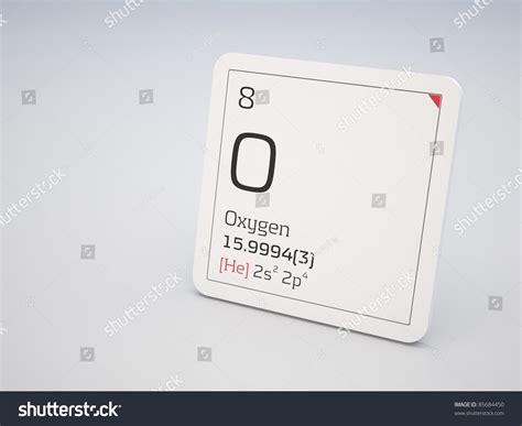 Oxygen Element Periodic Table 库存插图 85684450 | Shutterstock