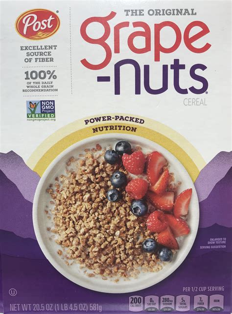 Grape Nuts High In Fiber at Anna Tichenor blog