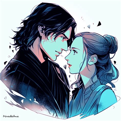 Kylo Ren and Rey by MiracleAna on DeviantArt