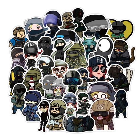 Rainbow Six Stickers for Hydro Flask, | 50 PCS | Vinyl Waterproof ...