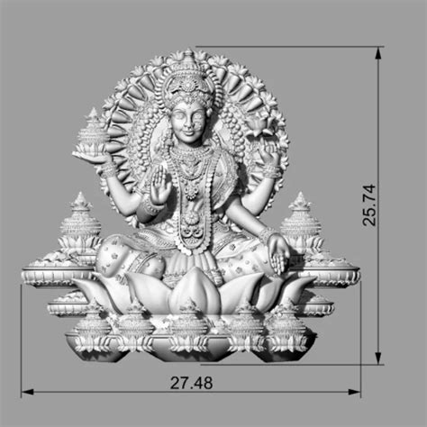 Lakshmi ji with Theme 3D Model