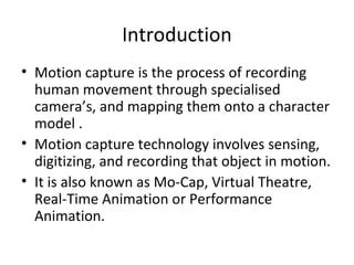 Motion capture technology | PPT