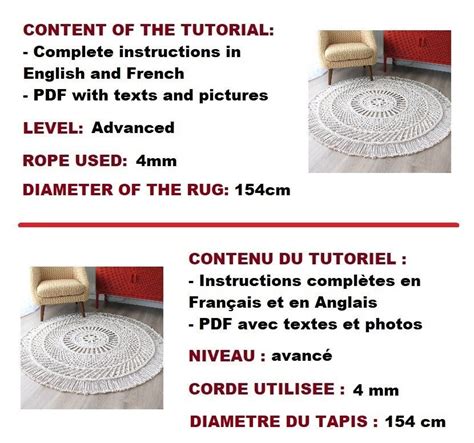 Macrame Round Rugs Patterns 的图像结果
