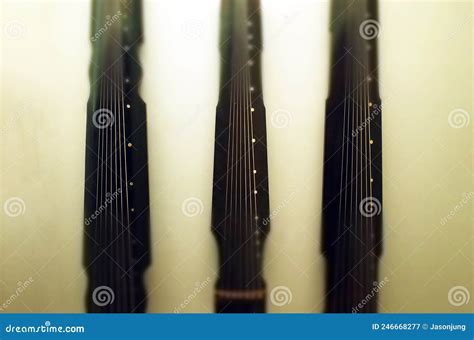 Ancient Chinese Music Instrument Guqin Stock Image - Image of guqin ...