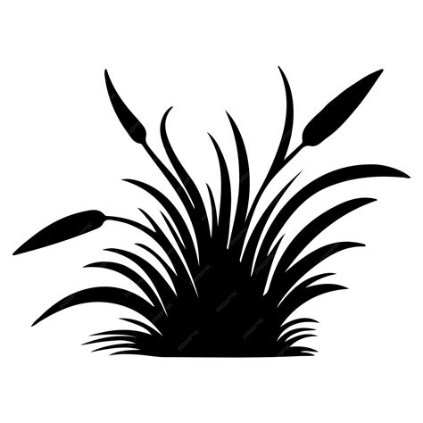 Premium Vector | Horizontal black grass land silhouettes cultivated lawn vector illustration on ...