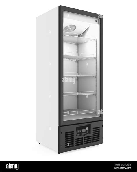 Commercial Display Refrigerator Isolated Stock Photo - Alamy