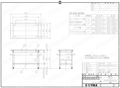 軽量作業台KSタイプ（均等耐荷重300kg） | サカエ | MISUMI(ミスミ)
