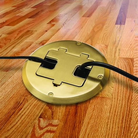 Recessed Floor Outlet Electrical Box Floor Box With Round Stainless