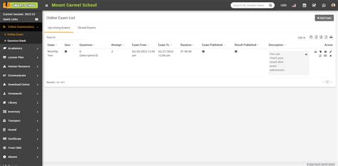 How to add Online Exam? - Smart School : School Management System by QDOCS