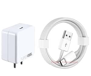 Oneplus SuperVooc 120W Fast Charing Adaptor & Cable Combo Compatible ...
