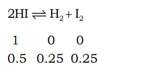 1 mole of HI is heated in a closed container of capacity of 2 L. At ...