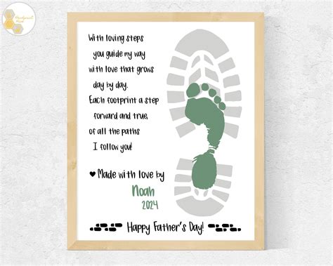 Footprint father s day poem father s day footprint poem dad footprint ...