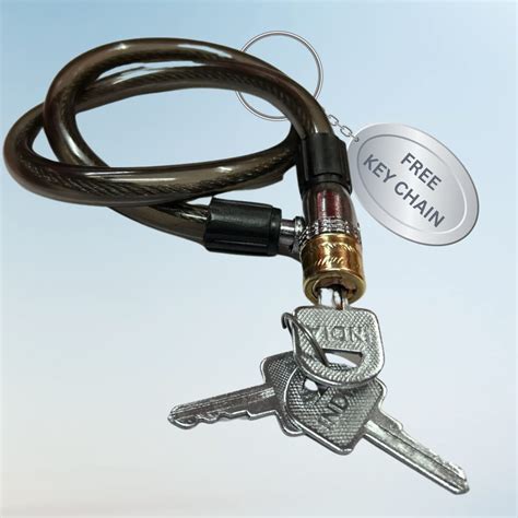 HINDSON Multipurpose Steel Cable Lock Brass Coated Lock for Cycles ...