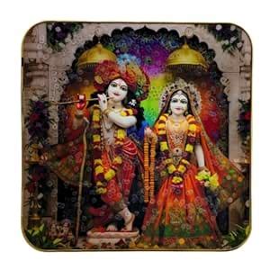 SHRI KHATU SHYAM CREATION Hindu Devotional Wall Photo Frame | Radha ...