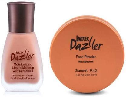 Eyetex Dazller Face Combi Pack (Sunset R42) : Moisturizing Liquid ...