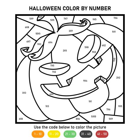 Halloween Math Coloring Pages - 15 Free PDF Printables | Printablee