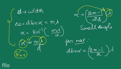 Image result for Single Slit Diffraction Exam Question