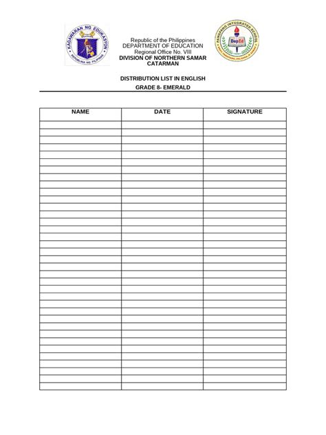 Image result for Distribution List Example for Management