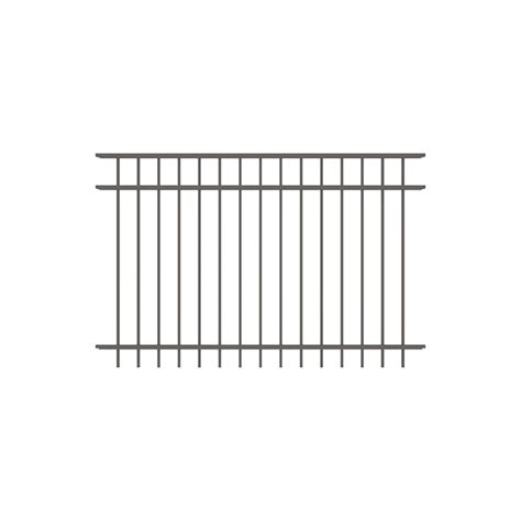 Freedom New Haven 4-ft H x 6-ft W Pewter Aluminum Decorative Spaced ...
