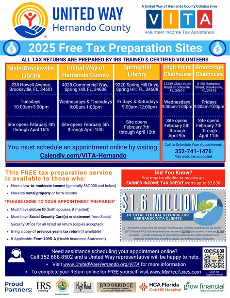 Volunteer Income Tax Assistance (VITA) | United Way of Hernando County