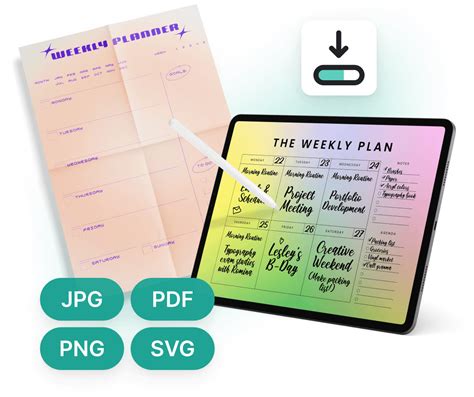 Create Weekly Schedule 的图像结果