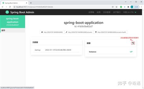 Spring Boot Admin 的图像结果