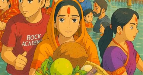 Chaiti Chhath Puja 2025: Best Chhath Puja Ghibli art style images and ...
