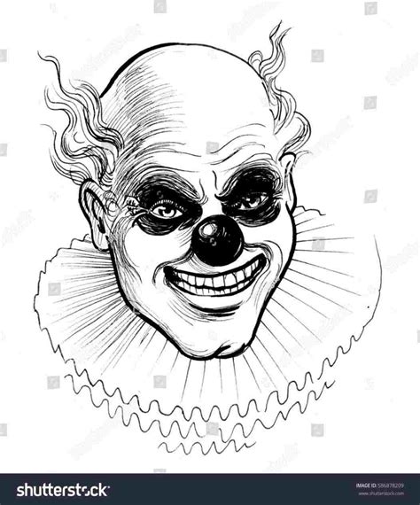 Evil Clown Drawings at PaintingValley.com | Explore collection of Evil ...