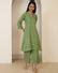 Shop green mirror work cotton kurta set online at bebaakstudio.com – Bebaak