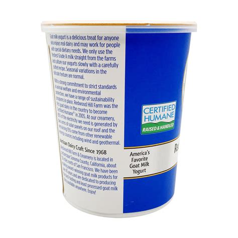 REDWOOD HILL FARM Plain Goat Milk Yogurt (32 oz) | Wholefoods Market In ...