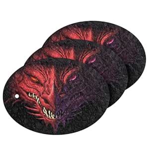 Kigai Angry Red Dragon Head Non-Scratch Scrub Sponges,Dual Sided Scrub ...