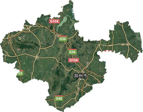 滁州市高清卫星地图,Bigemap GIS Office