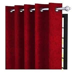 Buy Story@Home Bloom Collection Room Darkening Window Curtains 5 feet ...