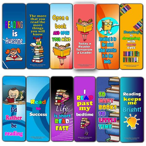 Creanoso Fantastic Reading Bookmarks for Kids (30-Pack) – Stocking ...