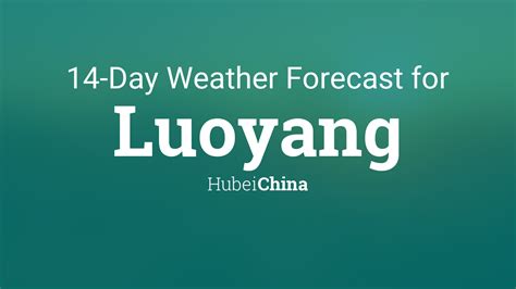 Luoyang, Hubei, China 14 day weather forecast
