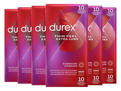 60x Durex Thin Feel Condoom Extra Glijmiddel Aanbieding - iBOOD