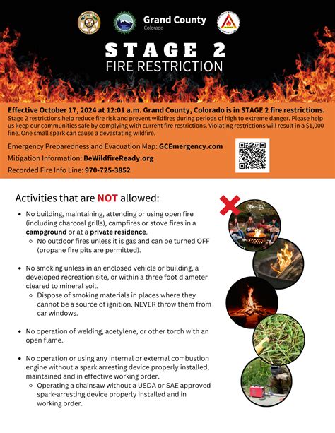 News Flash • Grand County Moves to Stage One Fire Restrictio