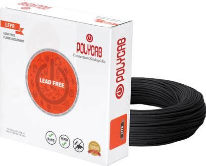 Polycab PVC 4 sq/mm Black 45 m Wire Price in India - Buy Polycab PVC 4 ...