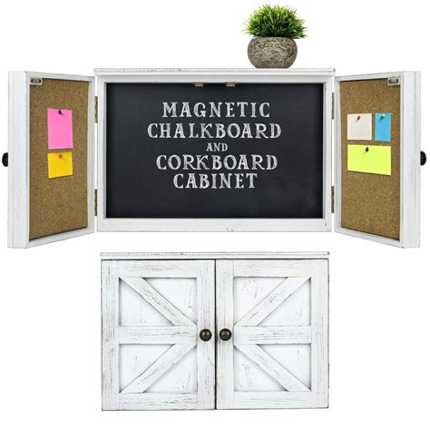 Excello Global Products Wooden Rustic Magnetic Chalkboard: 12" x 17 ...