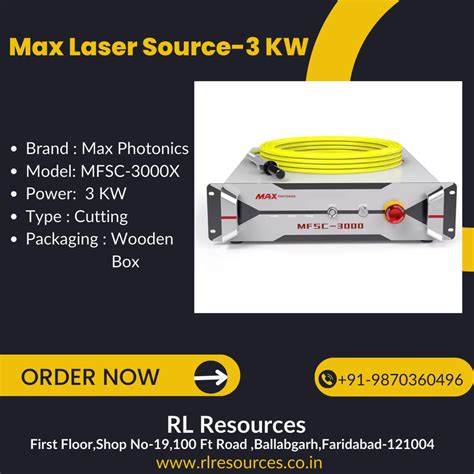 MAX Laser Source-3KW – RL Resources