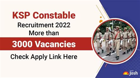 KSP Constable Recruitment 2022: 3484 Vacancies Notified, Apply From 19 ...