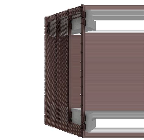 Image result for Red Aluminium Mesh Cladding