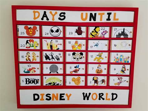 Disney World Countdown Calendar
