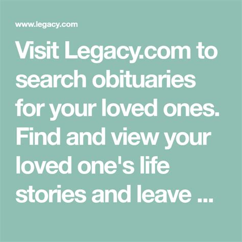 Legacy Obituaries Courier Post Online