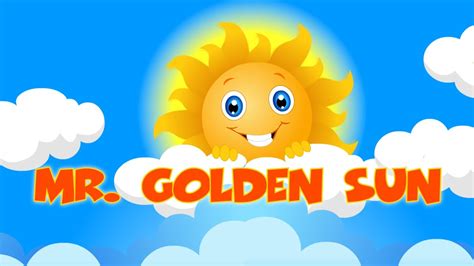 Mister Golden Sun Nursery Rhyme | Fun Kids Song by Kidz Rhymes - YouTube